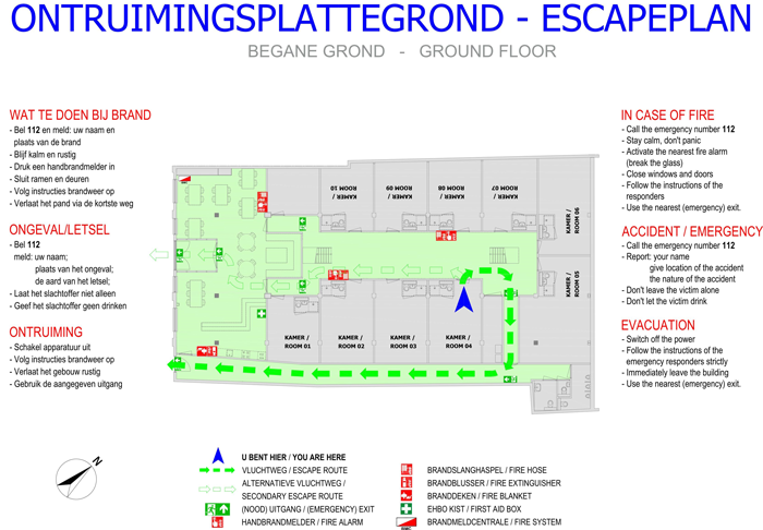 ontruimingsplattegrond